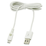 Muvit Câble Micro-USB vers USB-A 2.0 1A Spring Cable Charge et Synchronisation 120cm Blanc