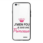 Evetane Coque iPhone 6/6s Coque Soft Touch Glossy Je suis une princesse Design