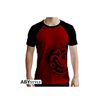 Game Of Thrones - T-shirt Targaryen rouge & noir - Taille XXL