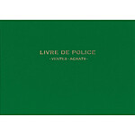 ELVE Registre Livre de police pour Bijoutiers - Ventes/achats - 21X30 200 P - vert