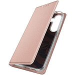Dux Ducis Étui pour Samsung Galaxy S23 FE Clapet Porte-carte Support Vidéo Rose