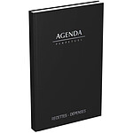 LECAS Agenda Perpétuel des recettes et des dépenses 14x22 cm 1 jour / page Noir