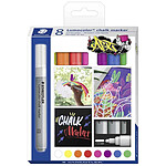 STAEDTLER Lumocolor Marqueur à la craie chalk marker, étui de 8