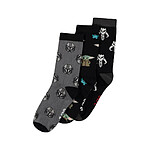 Star Wars : The Mandalorian - Pack 3 paires de chaussettes Three Icons taille 39-42