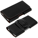 Avizar House ceinture Smartphone Universel taille Xl Passant ceinture + clip cuir noir