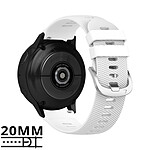 Avizar Bracelet pour Samsung Galaxy Watch Active 2 40mm Silicone Texturé Blanc