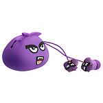 Avizar Écouteurs Filaires Jack 3.5mm avec étui Personnalisé The Jellie Monsters Tiger violet