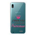 Evetane Coque Samsung Galaxy A10 360 intégrale transparente Motif Je suis une princesse Tendance