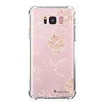 LaCoqueFrançaise Coque Samsung Galaxy S8 Plus Silicone antichocs Solides coins renforcés  transparente Motif Fleurs Blanches