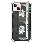 Evetane Coque iPhone 13 anti-choc souple angles renforcés transparente Motif Cassette
