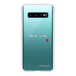 LaCoqueFrançaise Coque Samsung Galaxy S10 silicone transparente Motif Dolce Vita ultra resistant