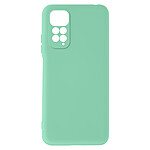 Avizar Coque pour Xiaomi Redmi Note 11 et 11s Silicone Semi-rigide Finition Soft-touch Fine turquoise