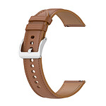 Avizar Bracelet Cuir pour Galaxy Watch 3 45mm Huawei Watch GT3 GT2 46mm Marron Clair
