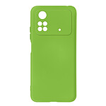 Avizar Coque pour Xiaomi Poco M4 Pro 4G Silicone Semi-rigide Finition Soft-touch Fine  vert