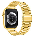 Avizar Bracelet pour Apple Watch Ultra 49mm - 45mm - 44mm- 42mm Acier Inoxydable doré