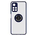 Avizar Coque pour Xiaomi Poco M4 Pro 5G et Redmi Note 11S 5G Bi-matière Bague Métallique Support Vidéo  Bleu