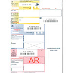 APLI Boîte de 1000 recommandés nationaux IB1 avec AR sur feuille A4