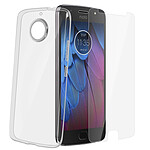 Avizar Pack Protection Motorola Moto G5S Coque transparente + film verre trempé