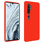 Avizar Coque Xiaomi Mi Note 10 / Note 10 Pro Semi-rigide Finition Soft Touch Rouge