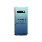 Evetane Coque Samsung Galaxy S10 Plus anti-choc souple angles renforcés transparente Motif Parfaite Avec De Jolis Défauts