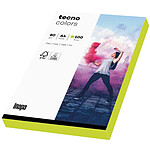 INAPA Pack 100 Feuilles Papier Multifonction colors A4 80g Vert fluo