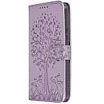 Avizar Étui Arbre et Cerf pour Samsung Galaxy A54 5G Portefeuille  Tree Cover Violet