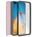 Avizar Coque Huawei P40 Pro Arrière Rigide + Avant Souple Rose