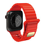 Avizar Bracelet pour Apple Watch 41mm et 40mm et 38 mm Silicone Souple et Doux  Rouge