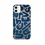 BigBen Connected Coque pour iPhone XR/11 Hybride Semi-rigide Antichoc avec Motifs imprimés Bleu