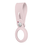 Decoded Lanière pour AirTag Protection Silicone Souple Soft-touch Ultra-léger Rose