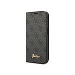 Guess Étui Folio pour iPhone 14 Plus Imprimé 4G Tendance Noir