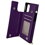 Avizar Coque Cordon Pour iPhone 12 et 12 Pro Multifonction Avec Lanière violet