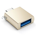 Satechi Adaptateur USB type C Mâle vers USB 3.0 femelle Charge & Synchro Or