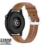 Avizar Bracelet Cuir pour Galaxy Watch 3 45mm Huawei Watch GT3 GT2 46mm Marron Clair