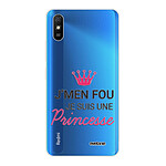 Evetane Coque Xiaomi Redmi 9A 360 intégrale transparente Motif Je suis une princesse Tendance