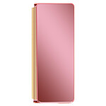 Avizar Coque pour Samsung Z Fold 2 Clapet Miroir Translucide Ultra-fin Rose gold