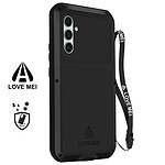 Love Mei Coque  pour Samsung A34 5G Intégrale Antichoc Antichute Etanche Noir
