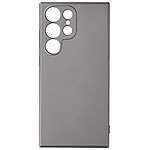 Avizar Coque pour Samsung Galaxy S23 Ultra silicone flexible effet métallisé intérieur doux  Gris