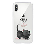 Evetane Coque iPhone Xs Max silicone transparente Motif Chuis pas du matin ultra resistant