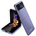 Avizar Coque Samsung Z Flip 3 en 2 Parties Rigide Bande Antidérapante Violet
