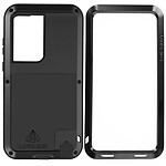 Love Mei Coque pour Samsung Galaxy S22 Ultra Anti-chutes 1.8m Anti-Éclaboussures Powerful  Noir