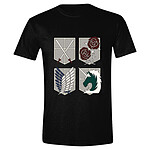 L'Attaque des Titans - T-Shirt Emblems - Taille L