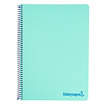 LIDERPAPEL carnet spirale A6 Micro Wonder 240 pages 90g 5x5mm 4 bandes Vert x 3