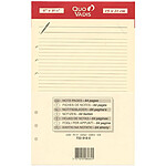 QUO VADIS Recharge Accessoires Organiseur FICHES NOTES Timer 21 Ivoire 15 x 21 cm