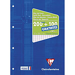 CLAIREFONTAINE Bloc de cours A4 séyès 200 pages + 100 GRATUITES Blanc