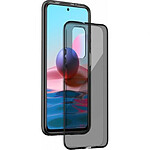 BigBen Connected Coque pour Xiaomi Redmi 10 2022 Silisoft fumée Noir transparent