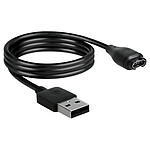 Avizar Câble USB Chargeur pour Montre Connectée Garmin Silicone 1m Noir