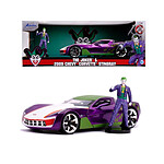 DC Comics - Véhicule métal 1/24 Joker Chevy Corvette Stingray 2009