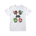 Super Mario - T-Shirt Circles - Taille XL