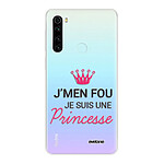 Evetane Coque Xiaomi Redmi Note 8 T 360 intégrale transparente Motif Je suis une princesse Tendance